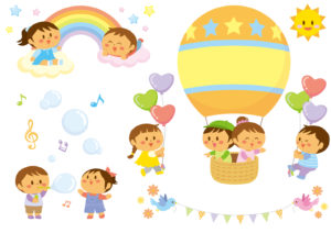楽しむ子供たち